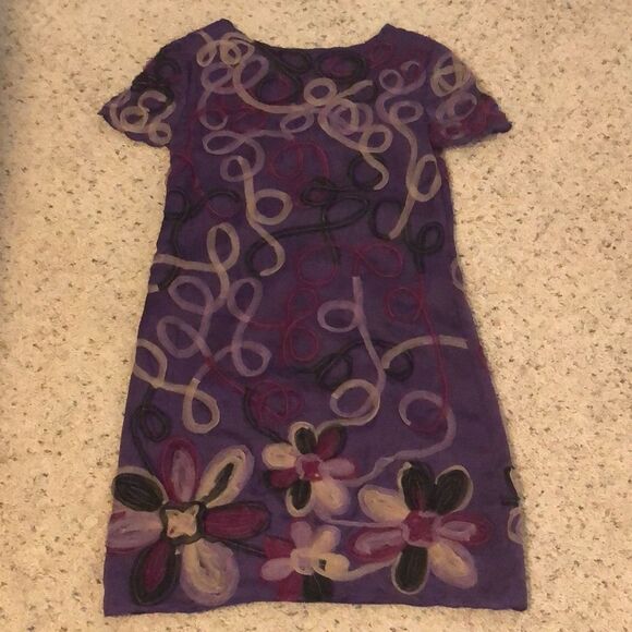 Catherine Malandrino purple silk dress. Size 4 - Picture 4 of 11